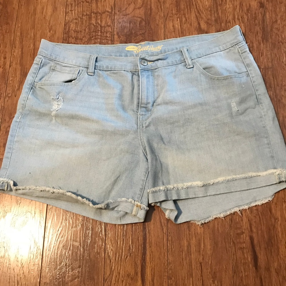 Old Navy Sweetheart Denim Shorts Size 16